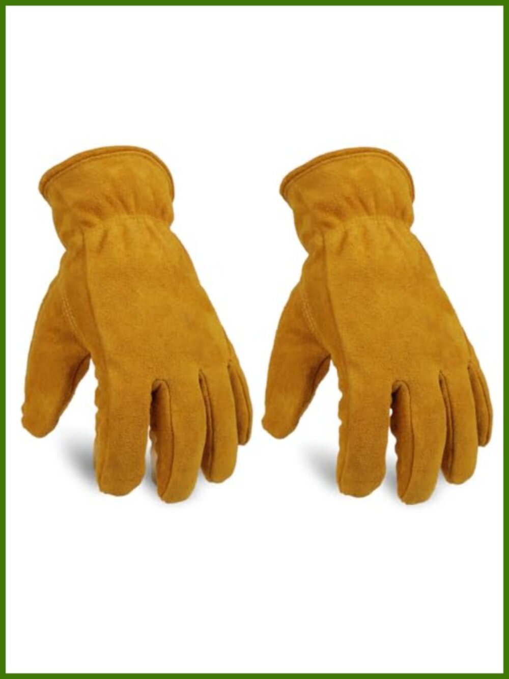 OZERO Insulated Leather Winter Work Gloves 2 Pairs